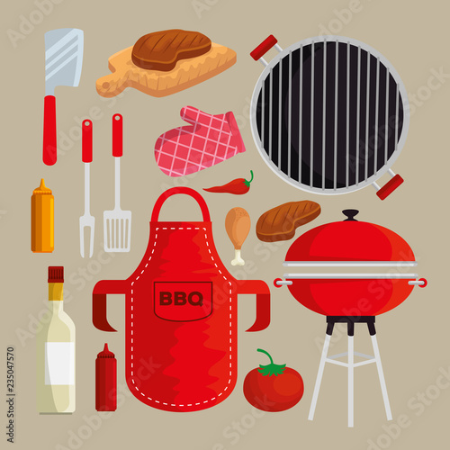 set meat with thighs grill to sauces nutrition
