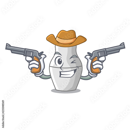 Cowboy nesting dolls mockups russian on character