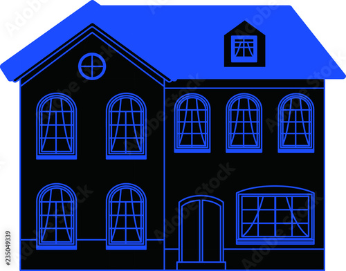 Colorful Western Neon style house 