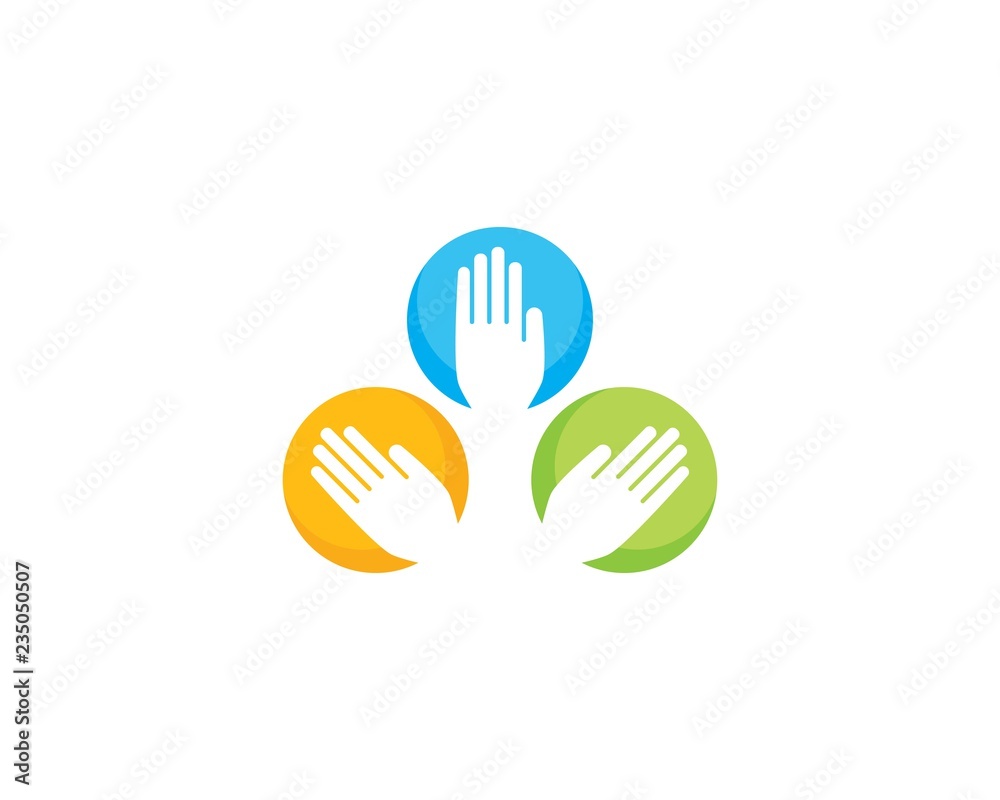Fototapeta premium Hand Care Logo