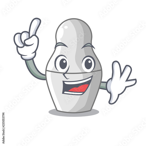 Finger nesting doll russian matryoshka on mascot