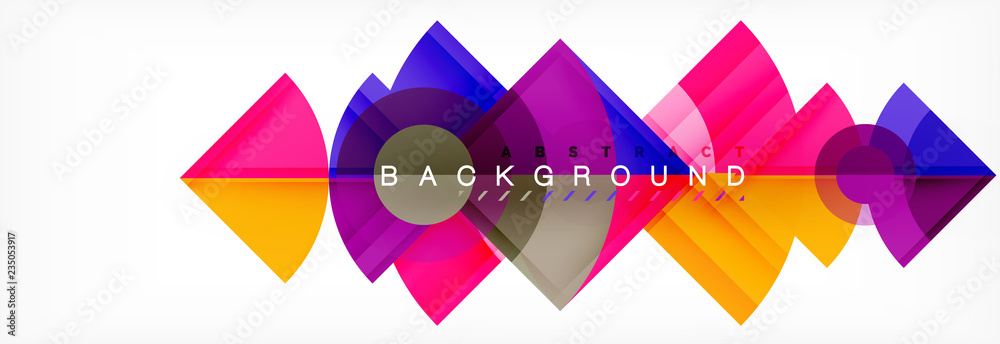 Modern geometric abstract background