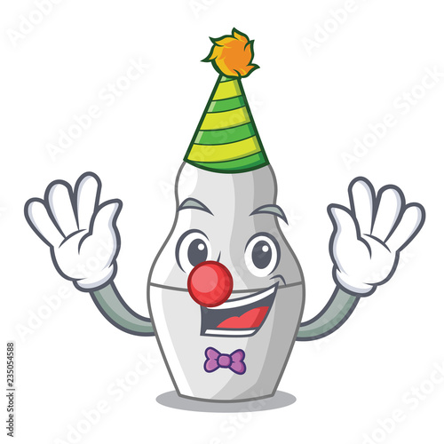 Clown nesting doll russian matryoshka on mascot