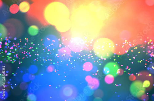 Abstract colorful blurred lights for festive background design such as christmas or other seasonal holidays