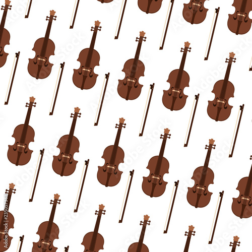 classic cello instruments pattern