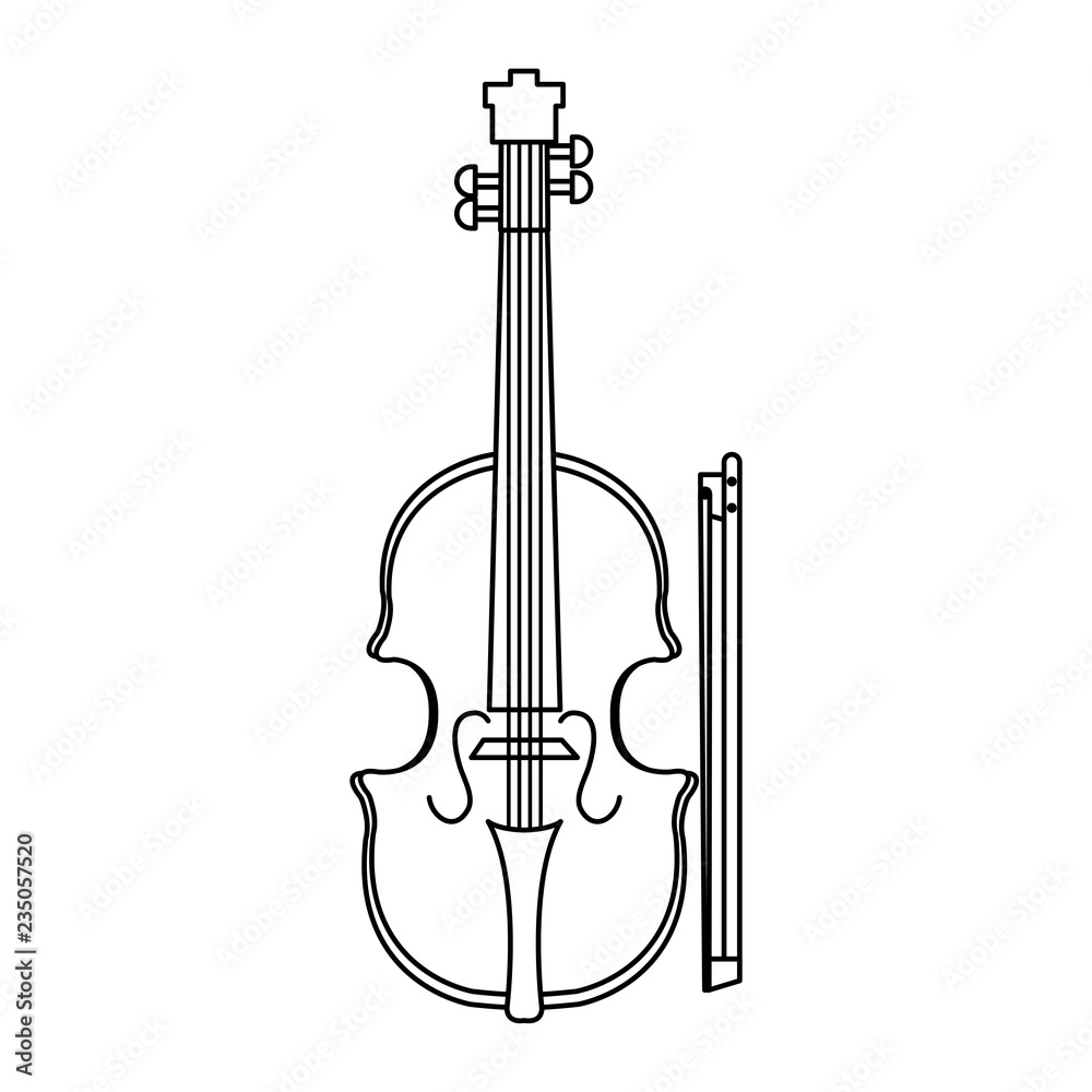 classic cello instrument icon
