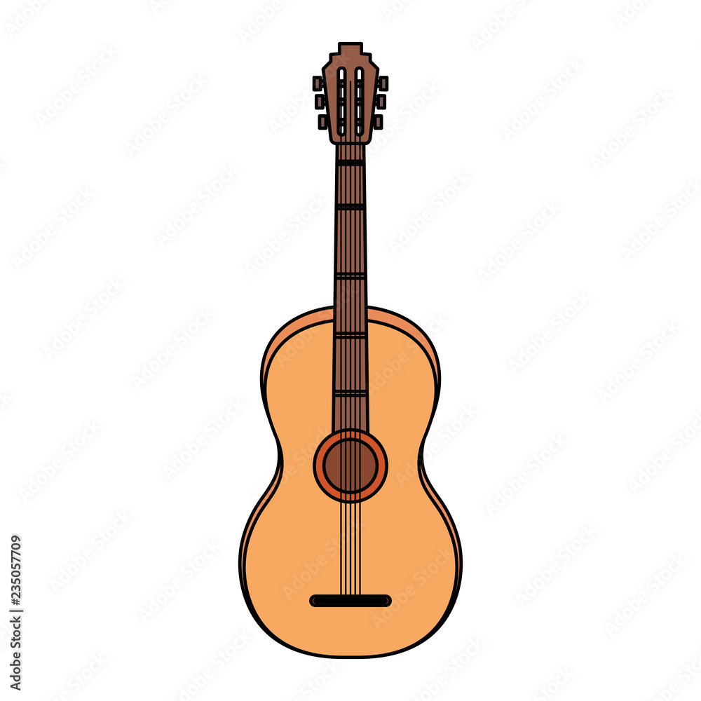Fototapeta premium acoustic guitar instrument icon