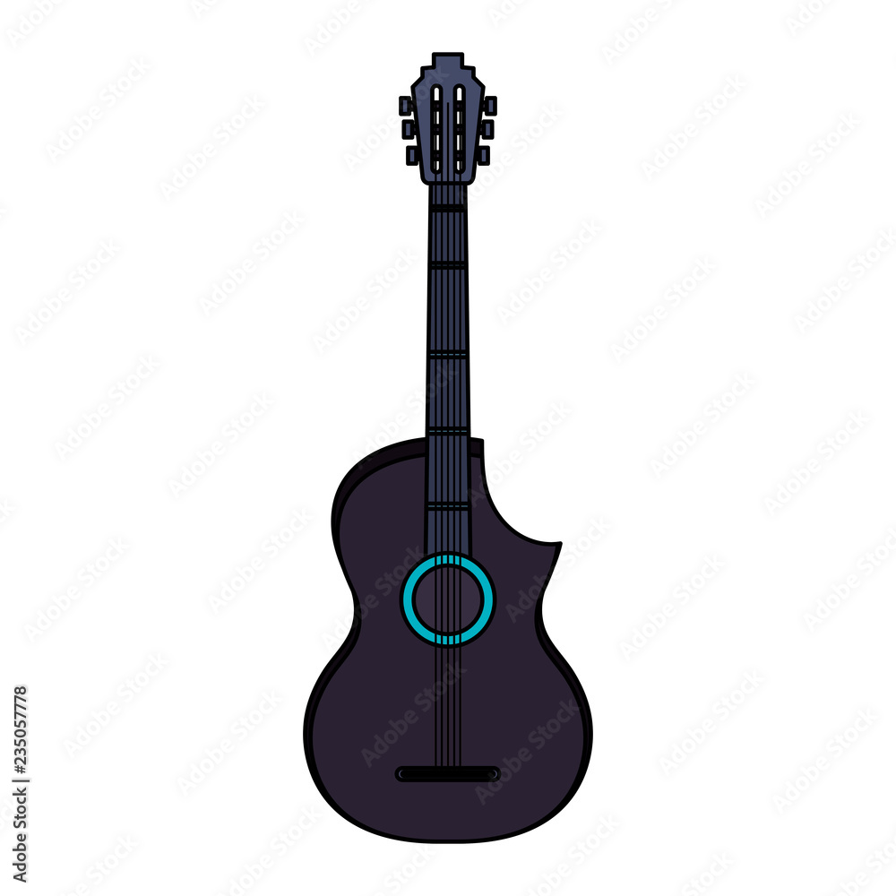 Fototapeta premium electric guitar instrument icon
