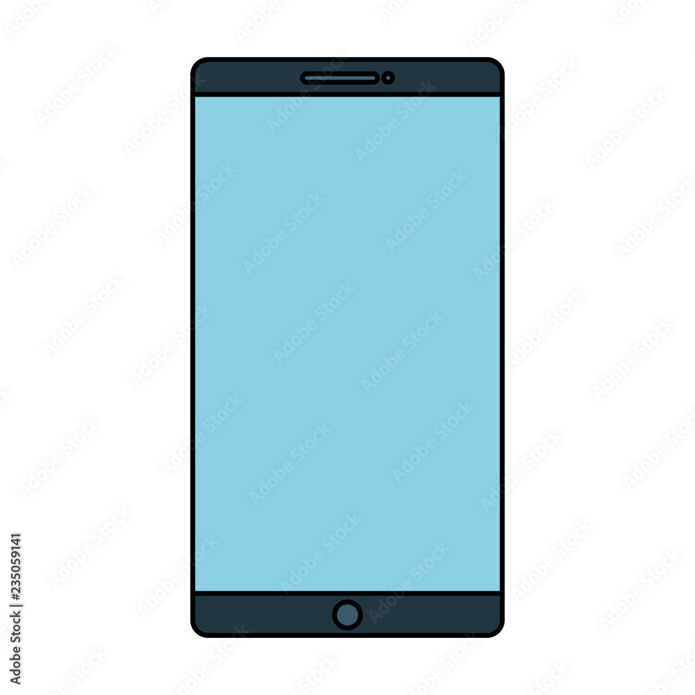 smartphone device isolated icon smartphone device isolated icon