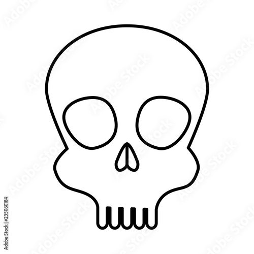 skull head isolated icon