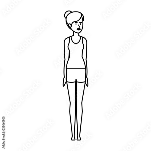 woman practicing yoga position