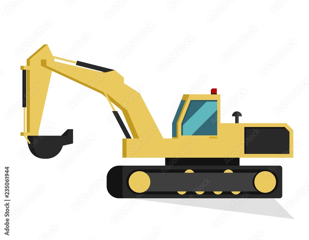 Naklejka premium Vector Concept Modern City Construction Buildings