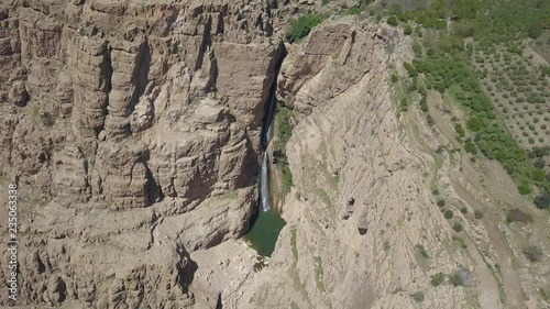 Piran waterfall or Rijab waterfall is the tallest waterfall in Iran, and is located in Sarpol-e Zahab County Kermanshah Province. The height of Piran waterfall is about 100 meter. photo