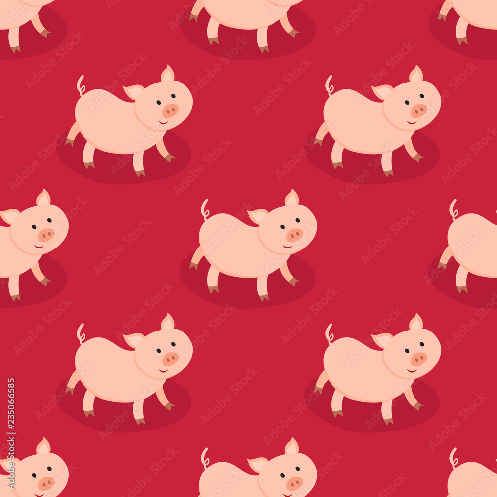 Pig Seamless Pattern Pig Seamless Pattern