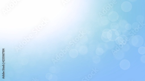 Abstract background blue blur gradient with bokeh in christmas background