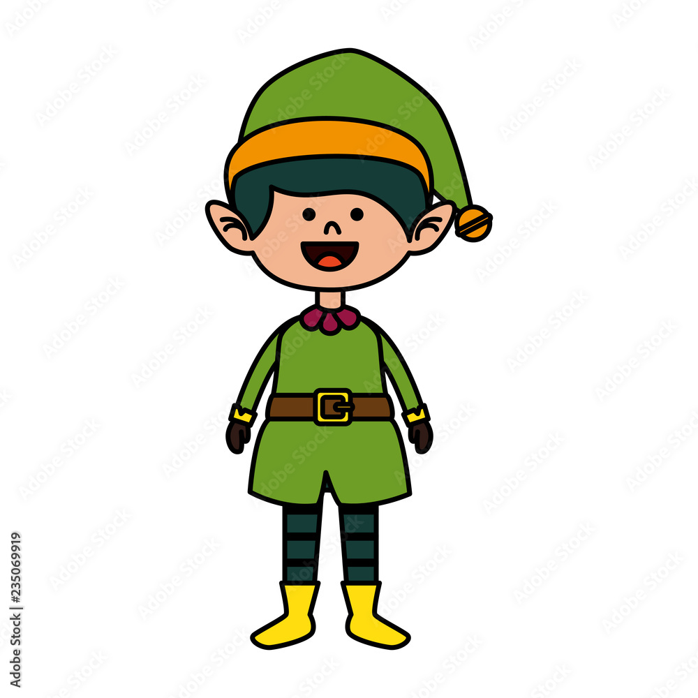 cute elf christmas character cute elf christmas character