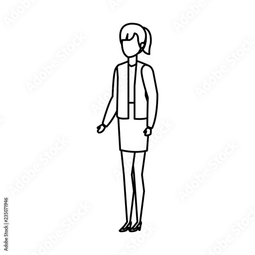 beautiful woman avatar character
