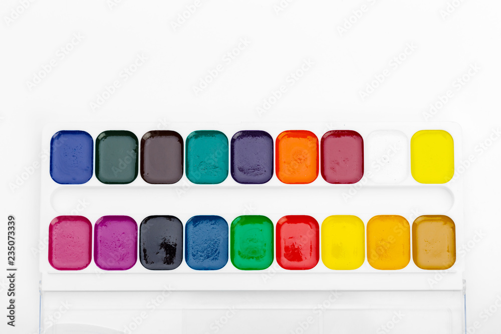 Set of watercolor paints Set of watercolor paints