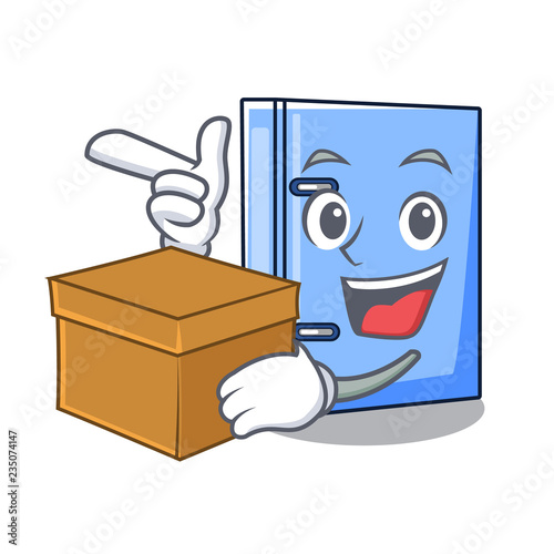 With box office binder with file character funny