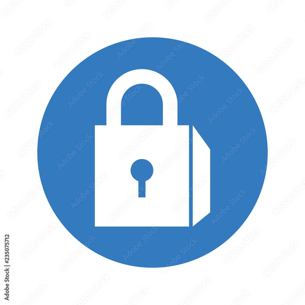 safe secure padlock icon