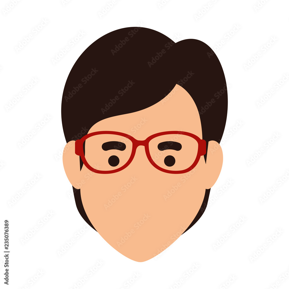 young man head avatar character young man head avatar character