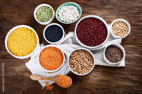 Various dry legumes
