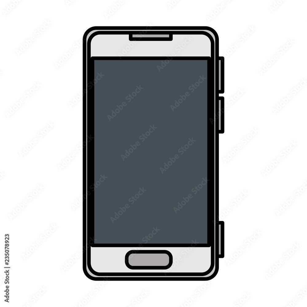 smartphone device isolated icon smartphone device isolated icon