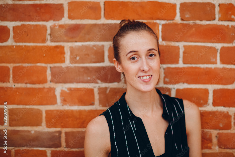 Portrait of young smiling beautiful woman Portrait of young smiling beautiful woman