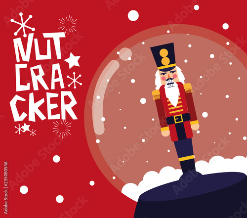nutcracker soldier in crystal ball