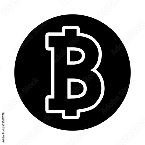 electronic commerce with bitcoin symbol
