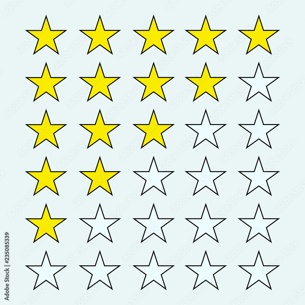 5 star rating vector illustration 5 star rating vector illustration
