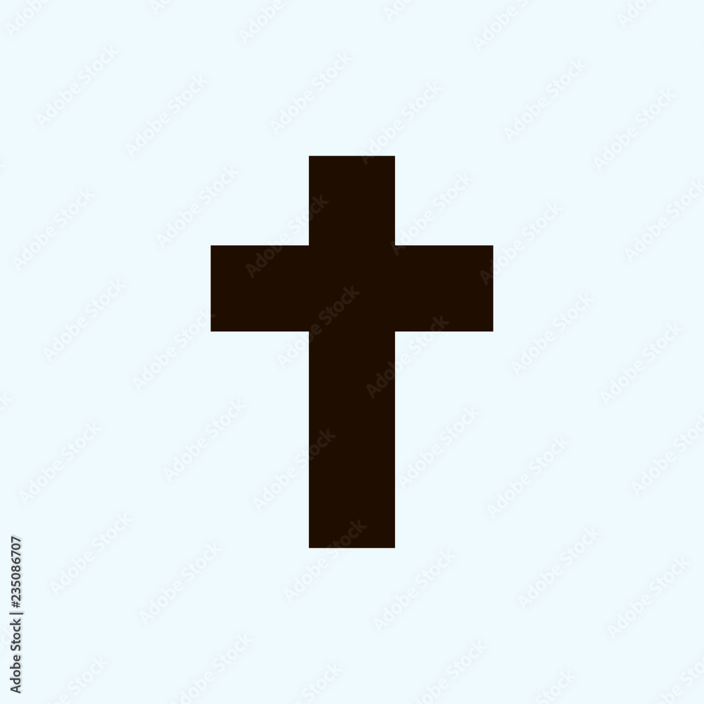 Simple cross icon vector illustration