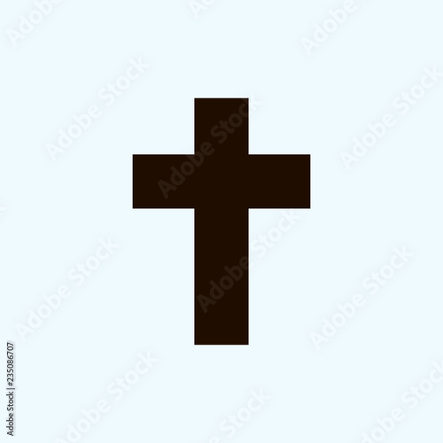 Simple cross icon vector illustration