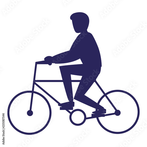 man riding a bicycle