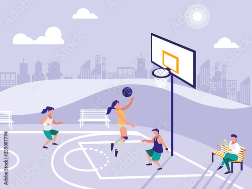 Basketball sport design