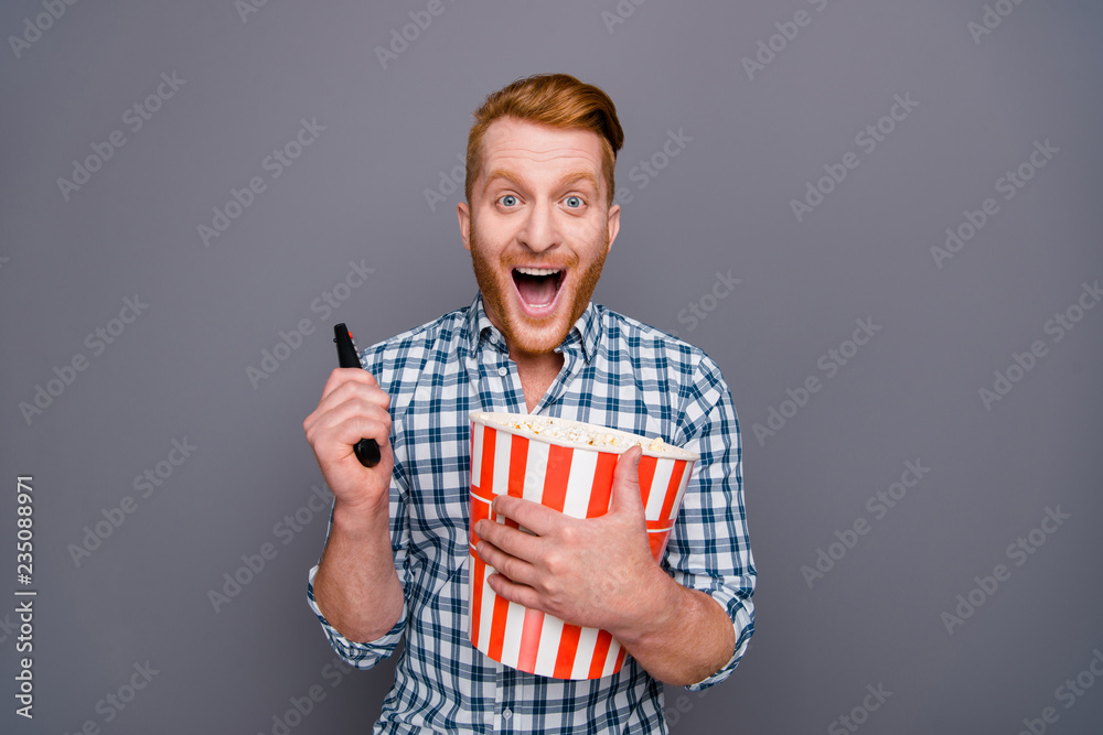 Portrait of nice cool cheerful funny positive handsome attractiv Portrait of nice cool cheerful funny positive handsome attractiv