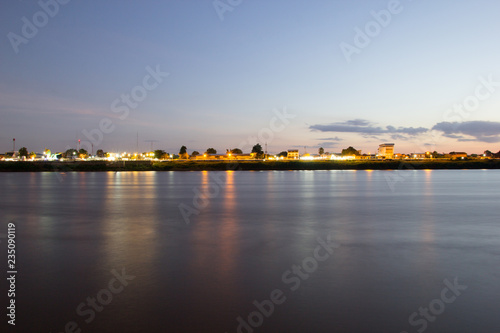 Sunset at Mekong river