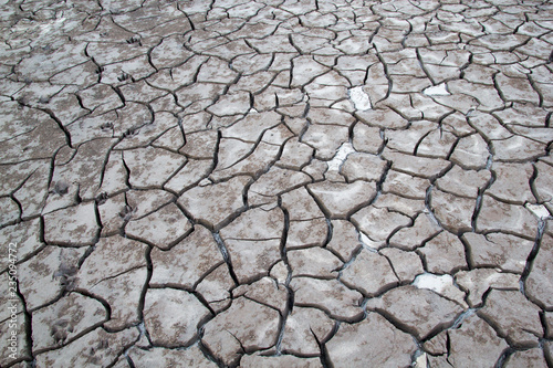 Soil Crack in River