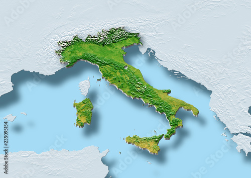 map of italy photo