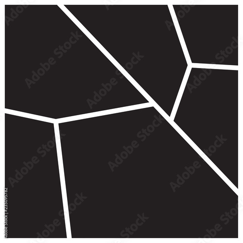 Vector mood board of six frames. Photo collage layout.