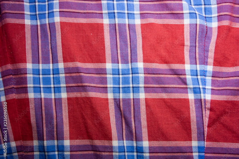 Colorful checkered textile Colorful checkered textile