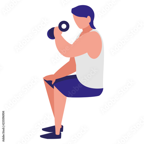 man and sport design