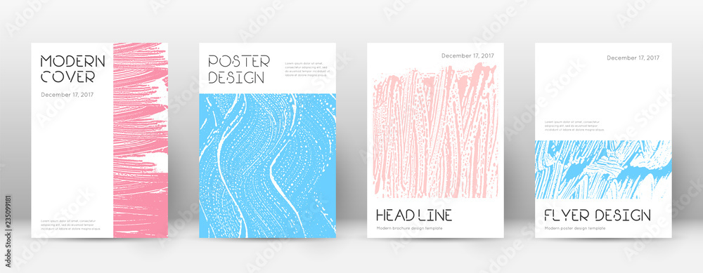 Cover page design template. Minimal brochure layou