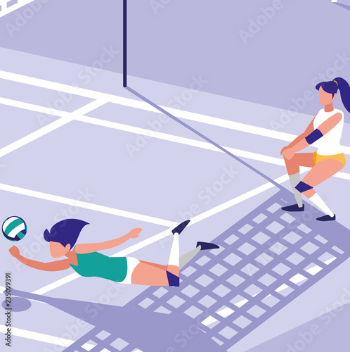 volleyball court design