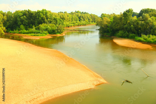 Drava river in Croatia photo