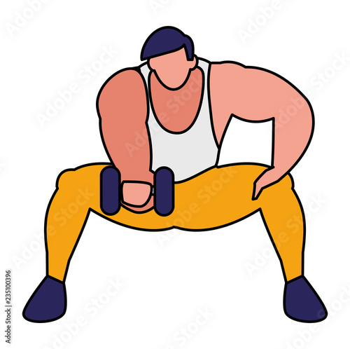 man and sport design