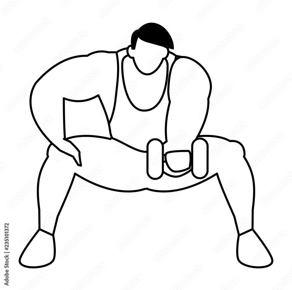 Fototapeta premium muscle man design