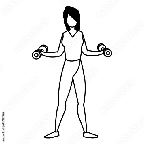 woman and exercise design