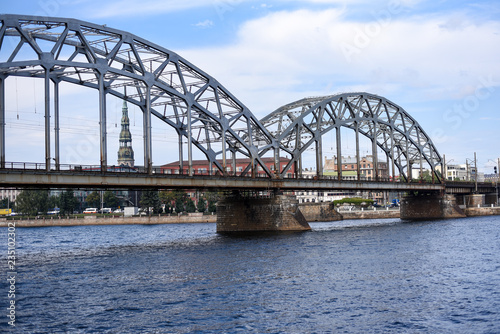 Riga, bridge, view from the water © Анна Скрипкарь