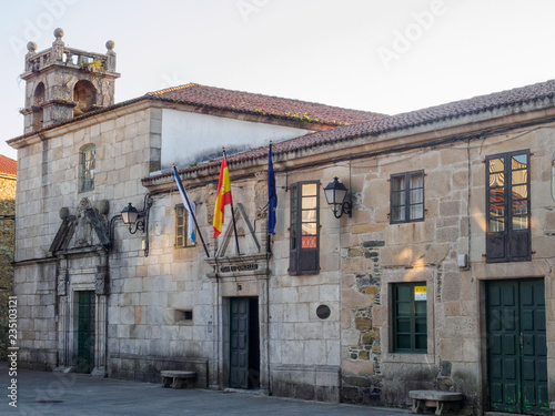 Medieval Town Hall on Convent Square - Melide  Galicia  Spain